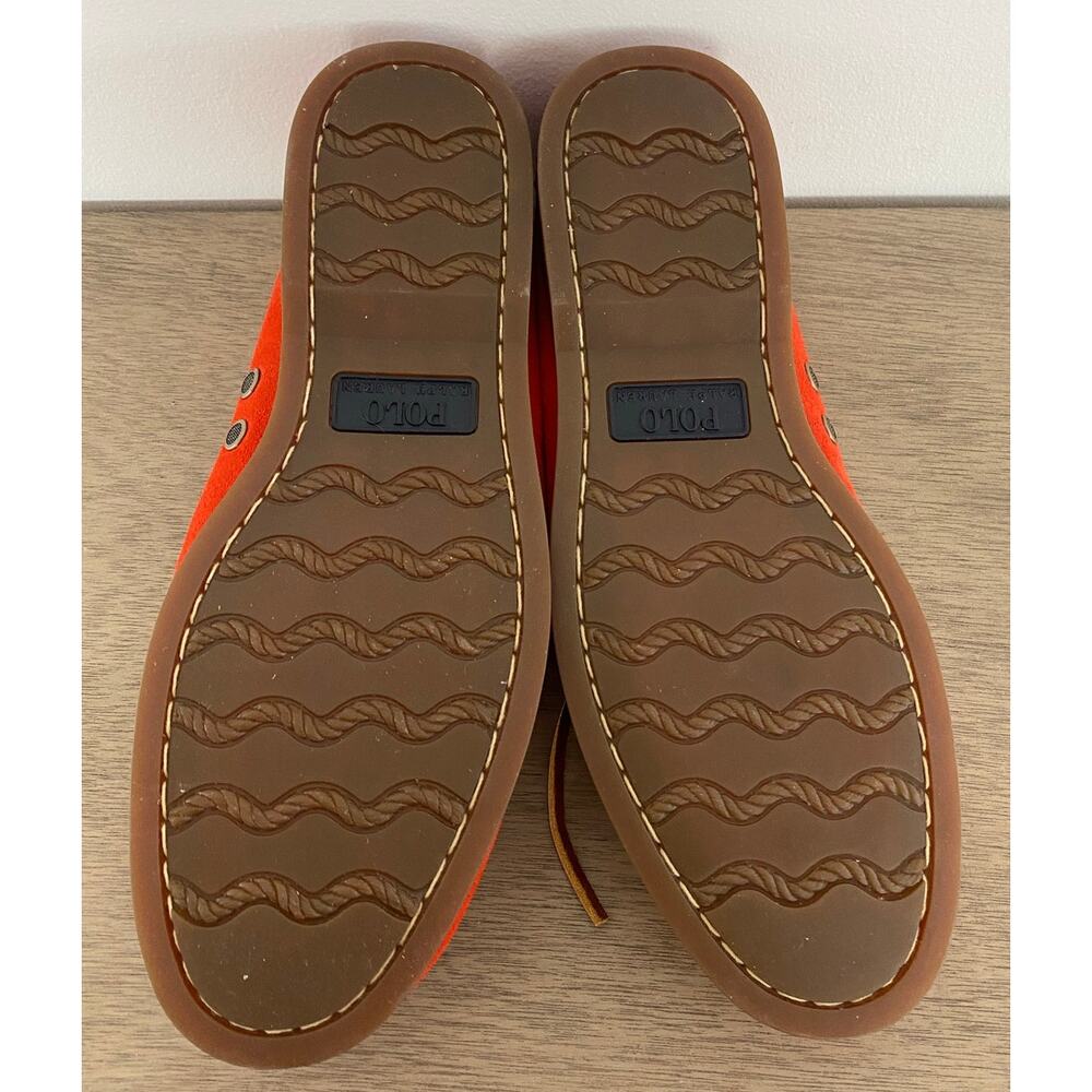 NWOB SAMPLE Men Polo Ralph Lauren Merton Cow Leather suede boat docker shoes 9M - Picture 6 of 8